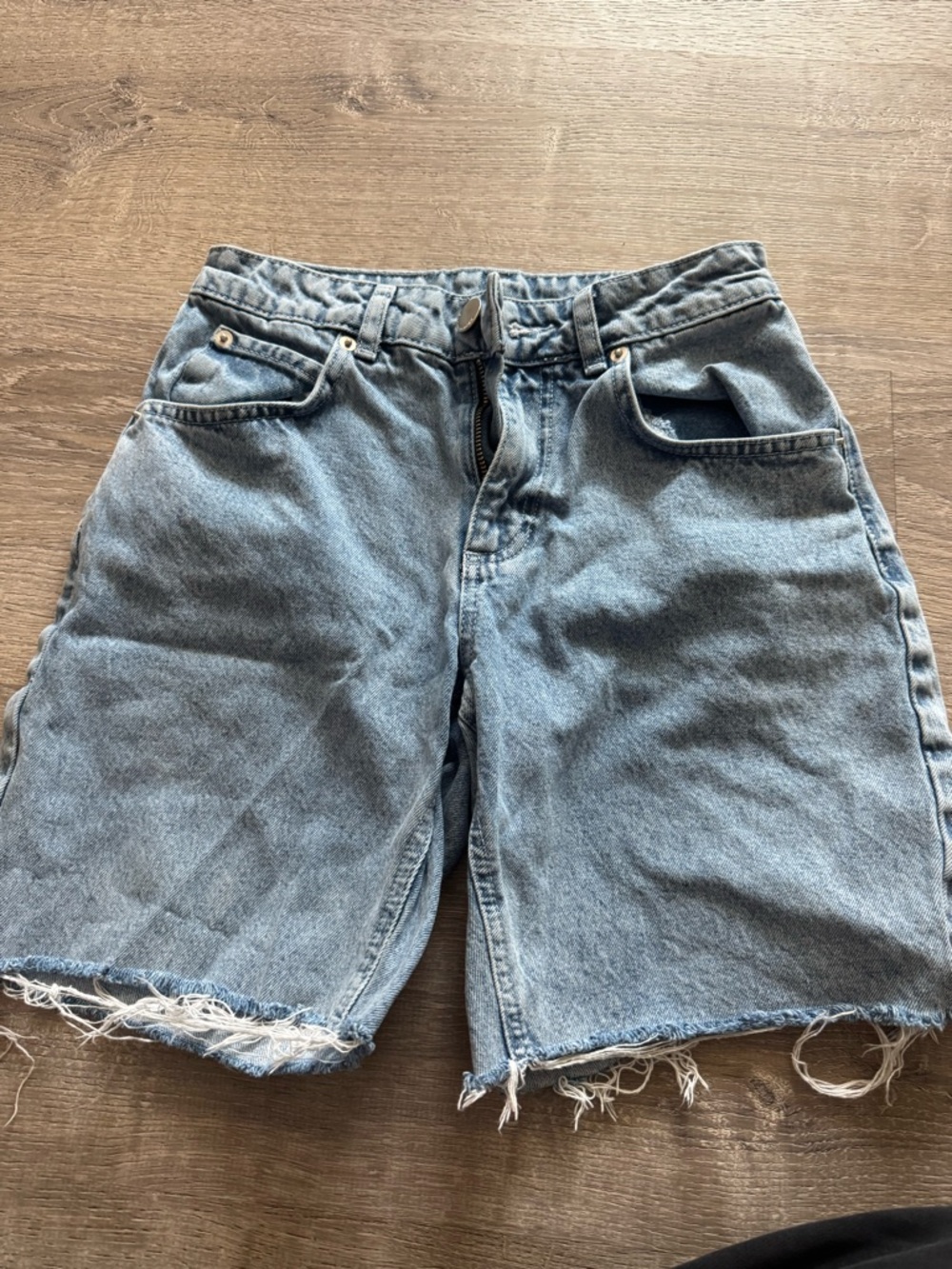 Classic Light Blue Denim Cutoff Shorts